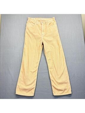 Levi's Premium Ribcage Straight Ankle Corduroy Pants 27 Waist